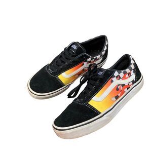 Vans Ward Flames Old Skool Unisex Skate Shoes Youth Size 5